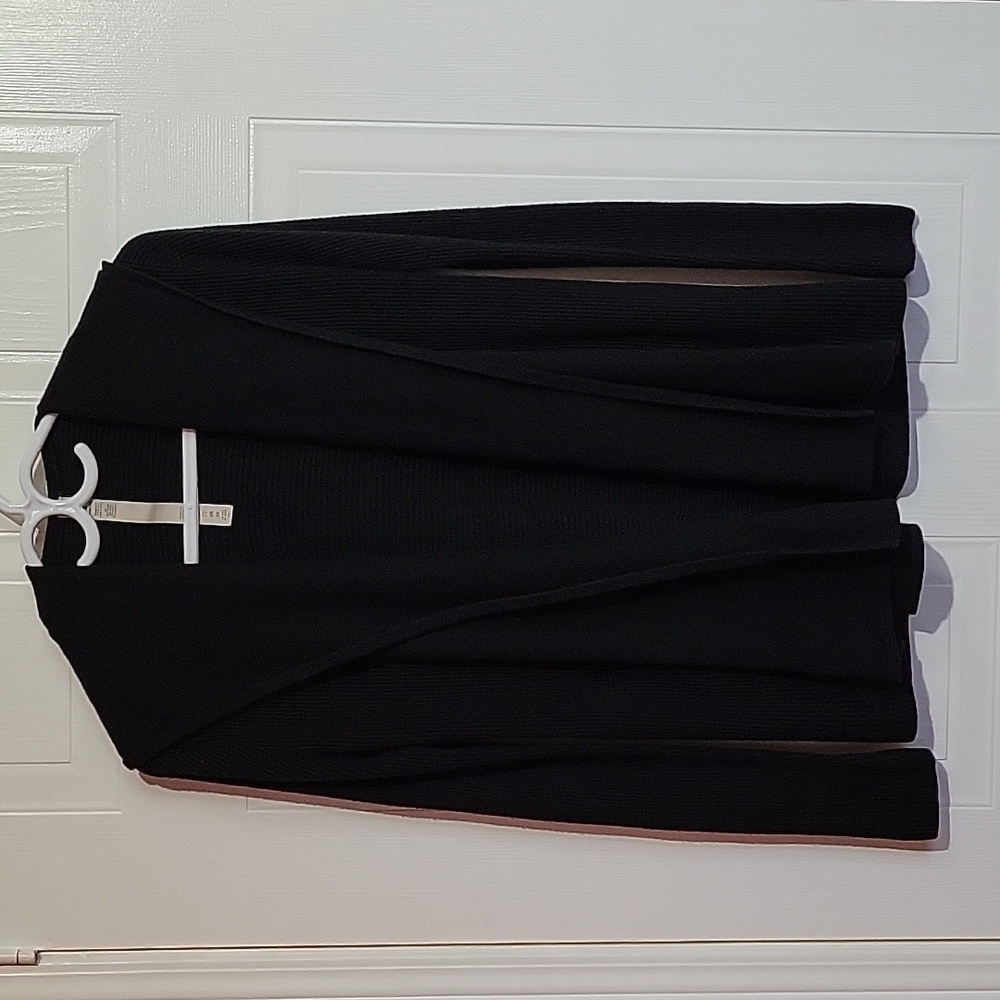 Lululemon Black Wrap Ribbed Hooded  Cardigan US 2